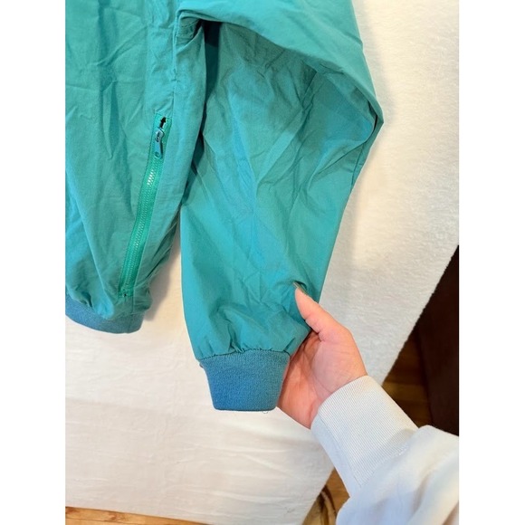 Vintage Izod Golf Windbreaker, Men's Large - Green Teal, Pullover, V Neck, 90s - Picture 3 of 10